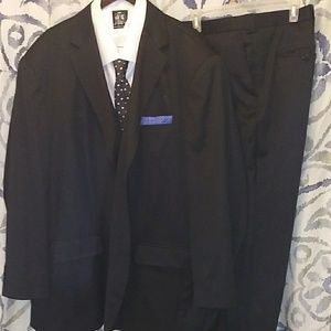 Big & Tall Men's Black Suit